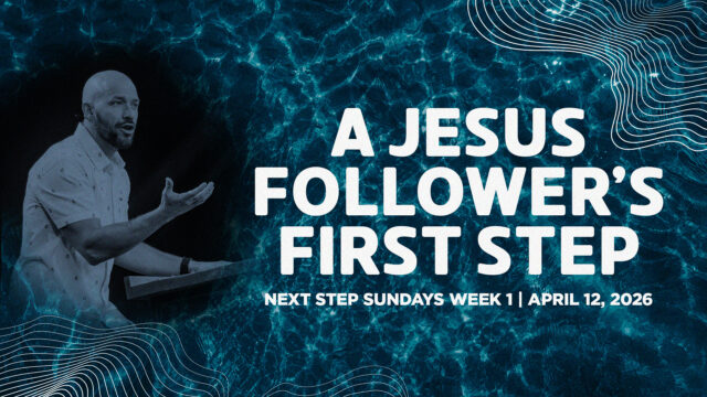 A Jesus Follower's First Step